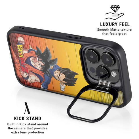Dragon Ball Z Goku & Vegeta iPhone 15 Pro Kickstand Case